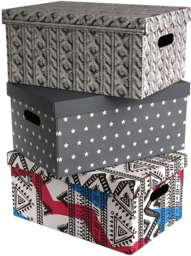 Decoratieve opbergdoos met deksel 45 × 30 × 21 cm