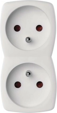 Twee stopcontacten in één om ruimte te besparen