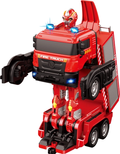 Echte brandweeractie met waterkanon