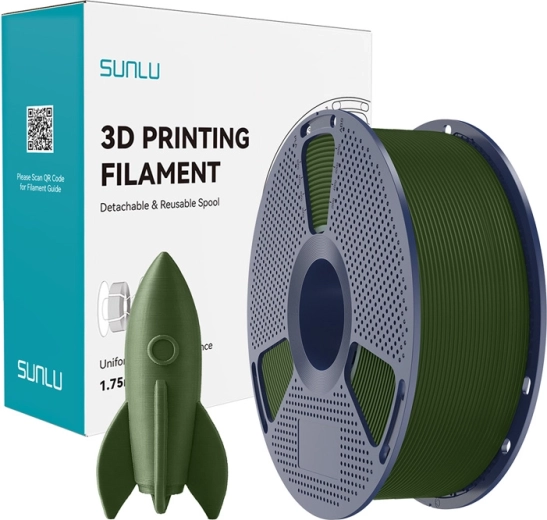Sunlu PLA High‑Speed filament olijfgroen