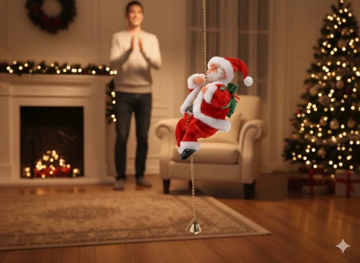 Bewegende kerstdecoratie die meteen de aandacht trekt