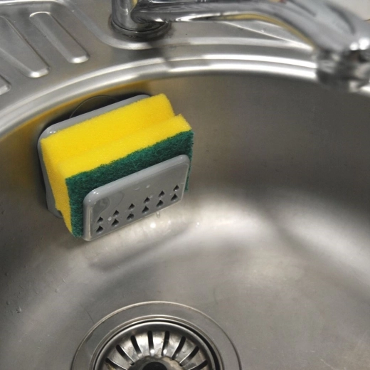 Compacte houder met spons in de verpakking