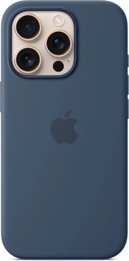Siliconen MagSafe-hoes voor iPhone 16 Pro - denim