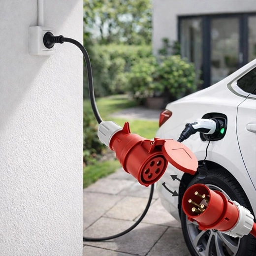Veilige belasting 16 A / 3,5 kW voor mobiele EV-laders