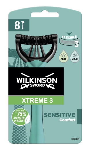 Wilkinson Sword Xtreme 3 Sensitive wegwerp scheermesjes 8 stuks
