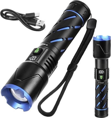 5000 mAh-accu + USB‑C-opladen