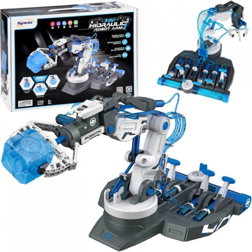 Hydraulische robotarm 3-in-1 bouwpakket voor kinderen 8+ 220 onderdelen