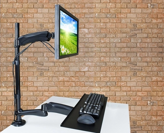 Verstelbare arm met ruimte voor het toetsenbord