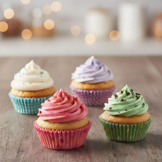 Set papieren muffinvormpjes baby – 100 stuks