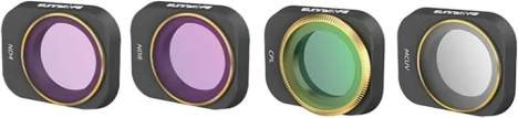 Set filters UV, CPL, ND4 en ND8 voor DJI Mini 3 Pro