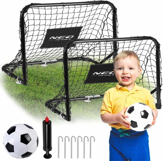 Neo-Sport set voetbaldoelen voor kinderen, 2 stuks