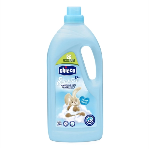 Chicco geconcentreerde wasverzachter Baby Sensitive Zoete talkpoeder 1,5 l, 60 wasbeurten