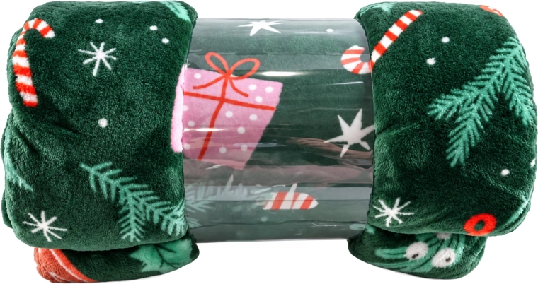 Warme kerstflanellen deken 150 × 200 cm