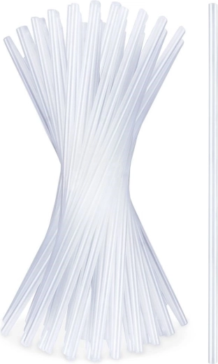 Transparante rietjes 22 cm, 50 stuks