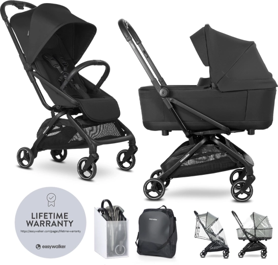 Easywalker Rockey S combi-kinderwagen Pure Black