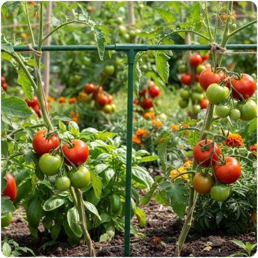 Stevige steun voor tomaten en klimplanten