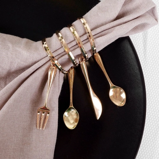 Stevige fixatie van servetten en makkelijk te combineren