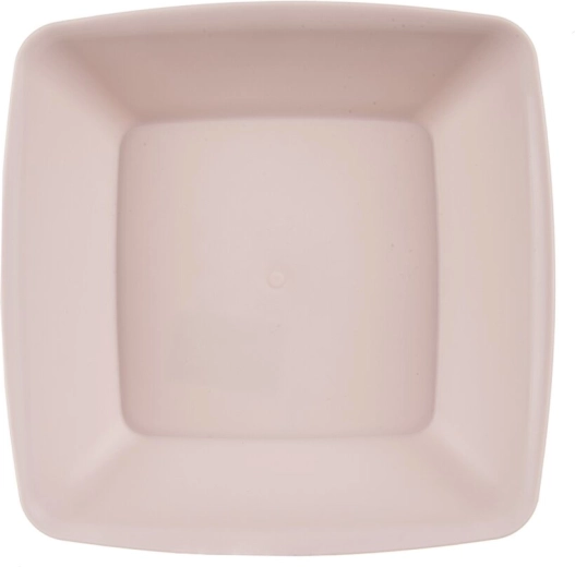 Diep bord SANDY van kunststof (UH) oudroze 17,5 × 17,5 cm
