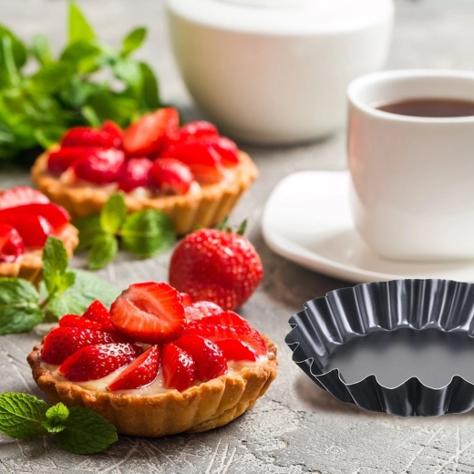 Gegolfde rand voor prachtige tartelettes