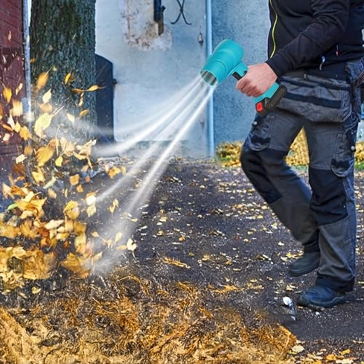 Krachtige luchtstroom voor bladeren en vuil
