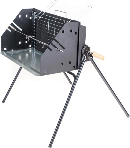 Draaibaar spit in de basisuitrusting