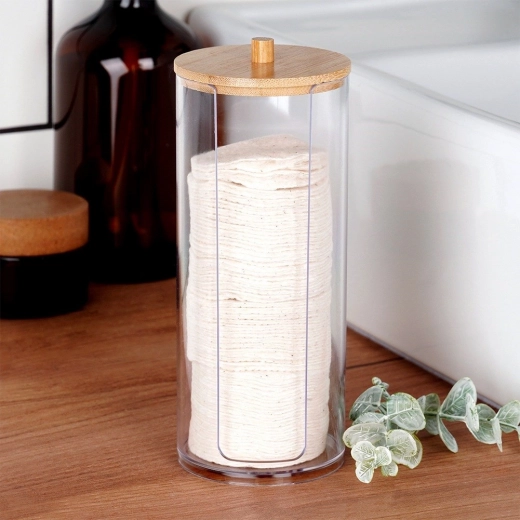 Natuurlijk bamboe deksel tegen stof