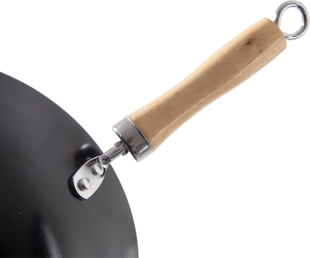 Houten handvat met oog om op te hangen