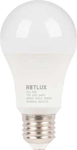 LED-lamp RETLUX A60 E27 7 W warm wit