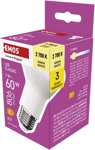 LED-lamp Classic R63 E27 7 W 806 lm warm wit
