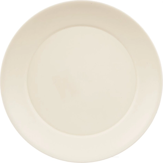 Ondiep kunststof bord Sandy 23,5 cm crèmekleurig