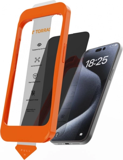 Gehard glas TORRAS Install Master voor iPhone 16