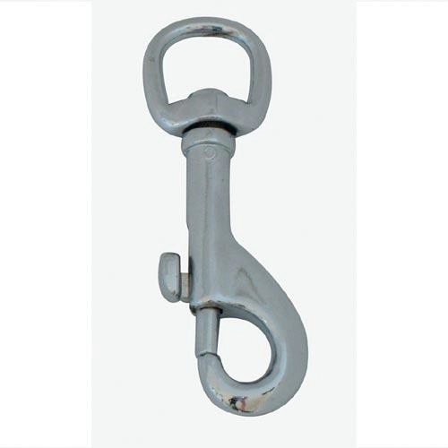 Draaibare karabijnhaak 80 × 20 mm, chroom, verpakking 10 stuks