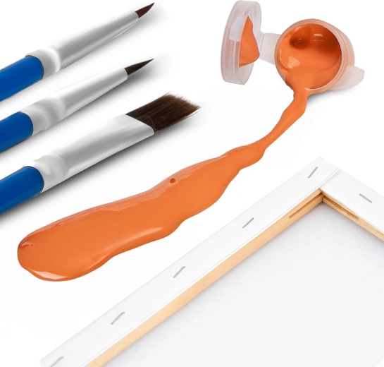 Complete set inclusief 3 penselen en 30 kleuren