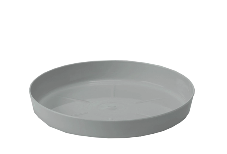 Grijze onderzetter voor bloempot Lamela