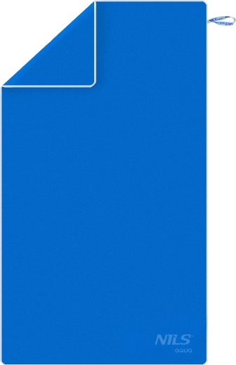 Sneldrogende microvezelhanddoek NILS aqua, blauw/lichtblauw 180 × 100 cm