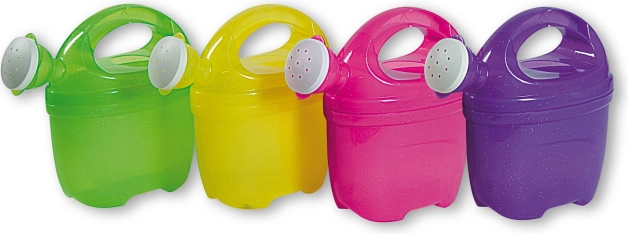 Transparant gietertje met glitter Roze 1 l