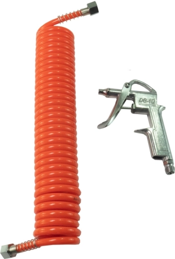 Pneumatische blaaspistool met 5 m PU-slang
