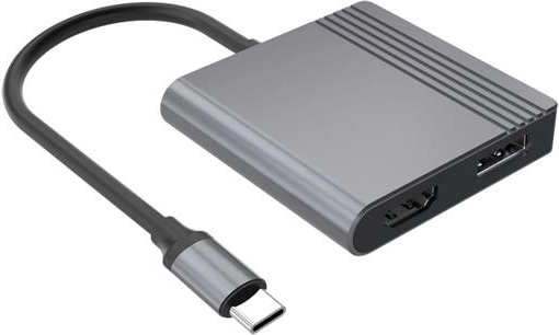 USB‑C-naar-HDMI- en DisplayPort-adapter 4K 60 Hz, zwart
