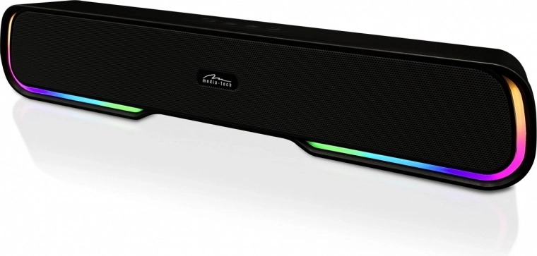 Bluetooth-soundbar MEDIA‑TECH Phantom BT met RGB-verlichting en tot 10 uur speeltijd