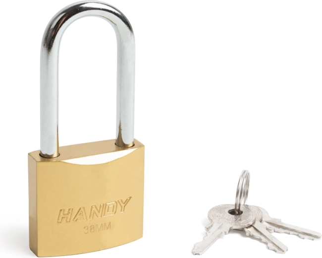 Lang hangslot 38 mm met beugel Ø 6 mm