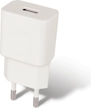 Netlader Maxlife MXTC-01 met USB 1 A en micro-USB-kabel, wit - 1 stuk