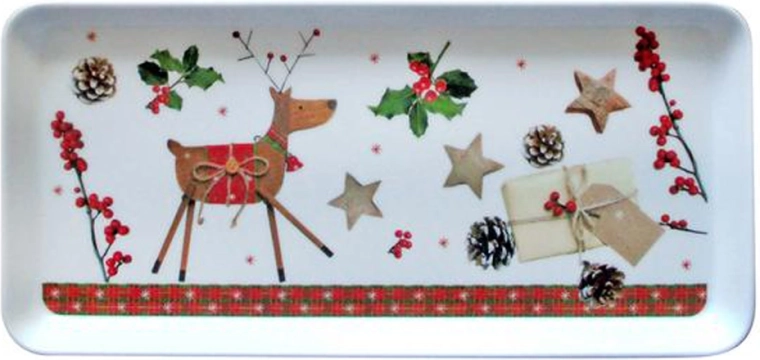 Serveerschaal TORO met rendier 35 × 16,5 cm