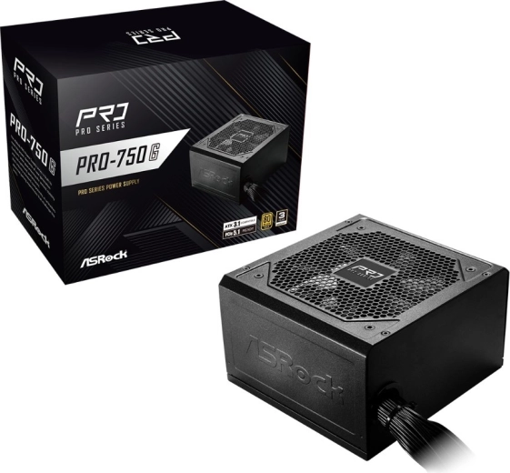ASRock PRO-serie voeding 750 W 80 PLUS Gold (niet-modulair)