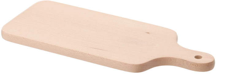 Houten snijplank met handvat 36 × 15,5 cm