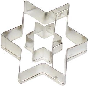Koekjesuitsteker ster met sterretje