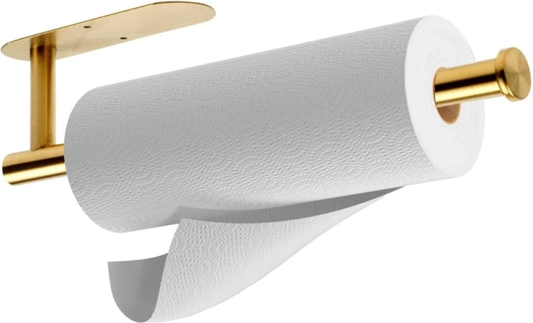Gouden roestvrijstalen keukenrolhouder Vilde