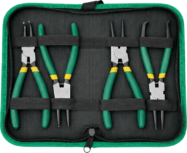 Set seegerringtangen met etui Pro-Craft Green