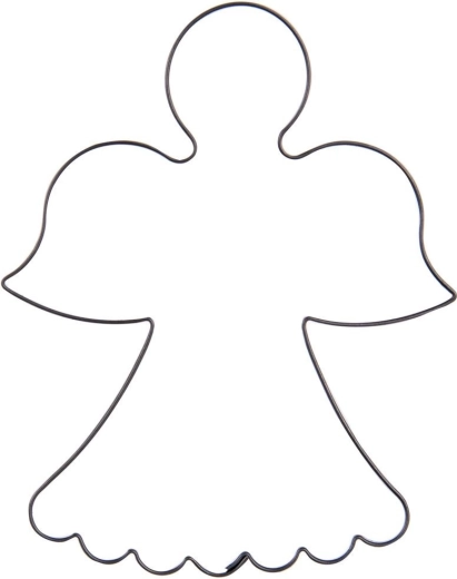 Metalen uitsteekvorm engel 9,5 cm