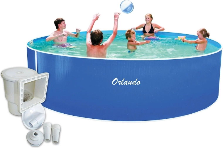 Zwembad Marimex Orlando 3,66 × 0,91 m met doorvoeren voor filtratie en met skimmer