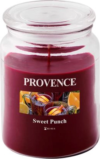 Geurkaars in glas PROVENCE zoete punch 95 uur